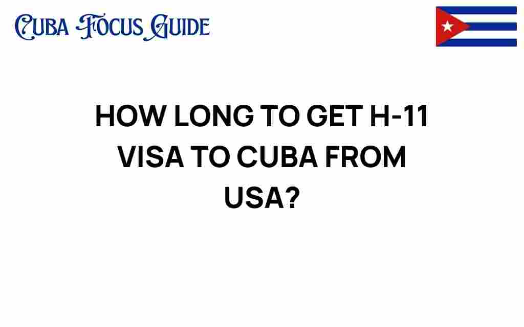 how-long-get-h-11-visa-cuba-usa