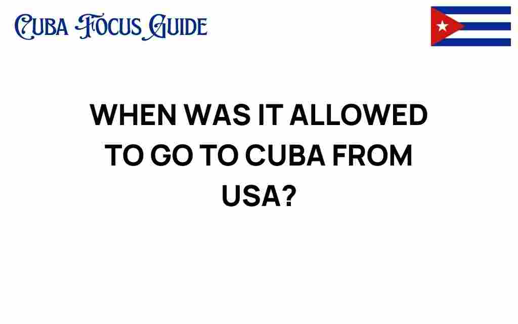when-was-travel-to-cuba-allowed-from-usa