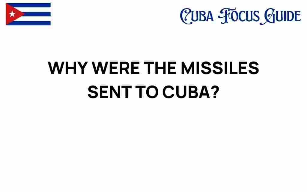 why-were-the-missiles-sent-to-cuba